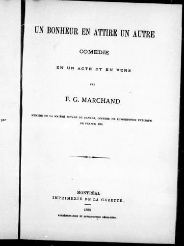 Cover for Un bonheur en attire un autre