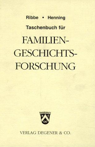 Cover for Taschenbuch für Familiengeschichtsforschung