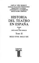 Cover for Historia del teatro en España