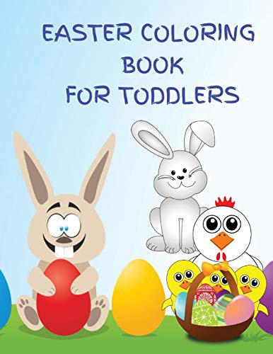 Cover for Easter Coloring Book for Toddlers
