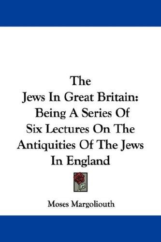 Cover for The Jews In Great Britain