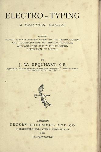 Cover for Electro-typing