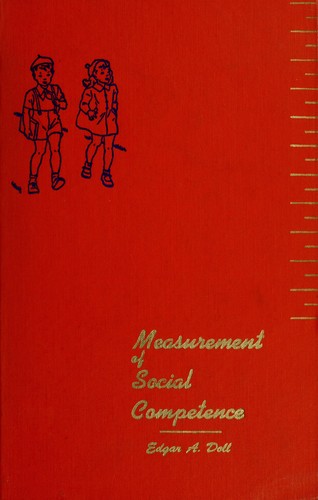 Cover for The measurement of social competence