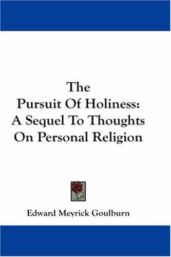 Cover for The Pursuit Of Holiness