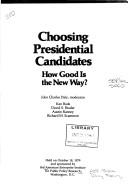 Cover for Choosing Presidential Candidates (AEI forum)
