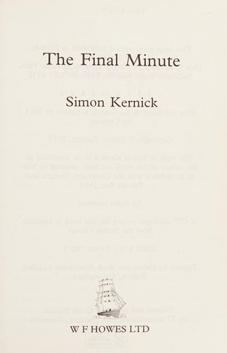 Cover for The final minute
