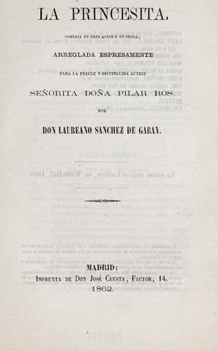 Cover for La princesita