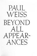 Cover for Beyond all appearances.