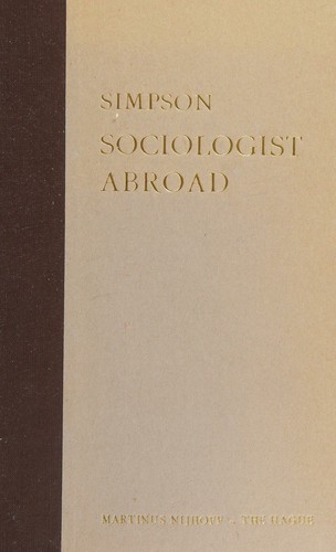 Cover for Sociologist abroad