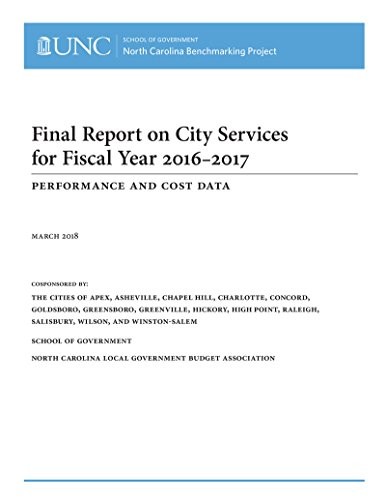 Cover for Final Report on City Services for Fiscal Year 2016-2017