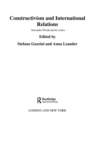 Cover for Constructivism and international relations