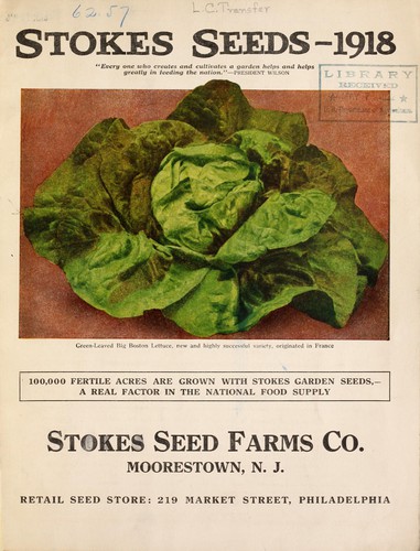 Cover for Stokes seeds