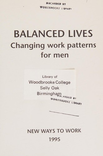 Cover for Balanced lives
