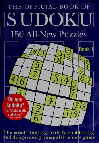 Cover for The official book of sudoku