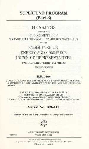 Cover for Superfund program