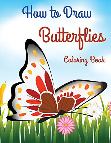 Cover for How to Draw Butterflies Coloring Book
