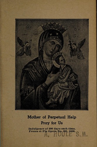 Cover for Novena in honor of Our Lady of Perpetual Help