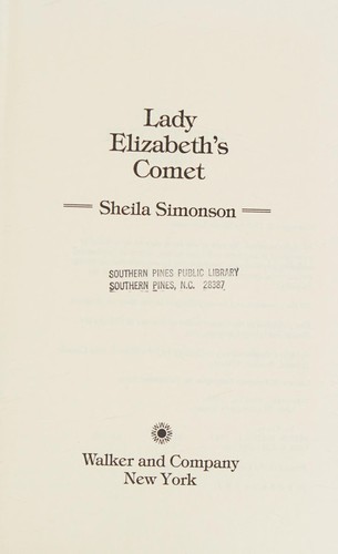 Cover for Lady Elizabeth's Comet
