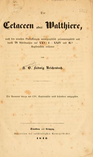Cover for Cetaceen oder Walthiere