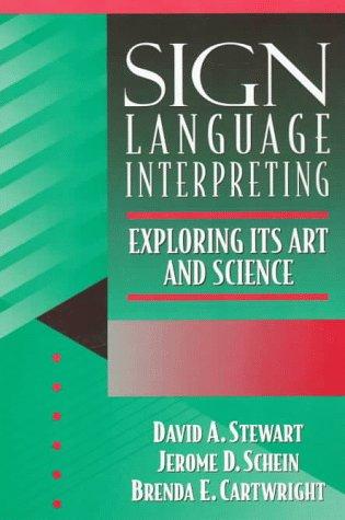 Cover for Sign language interpreting