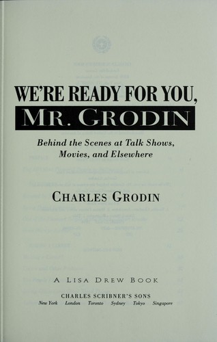 Cover for We're ready for you, Mr. Grodin