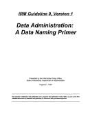 Cover for Data Administration