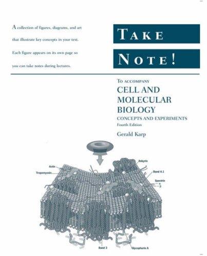 Cover for Take Note! to accompany Cell and Molecular Biology
