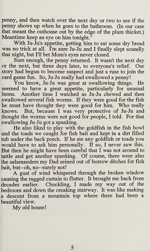 Cover for Ju-Ju swallowed a penny