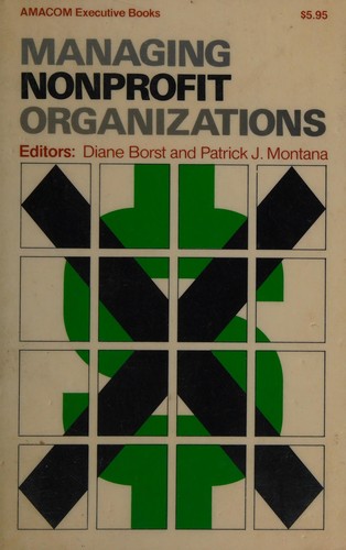 Cover for Managing nonprofit organizations