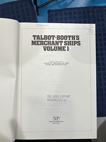 Cover for Talbot-Booth's Merchant ships