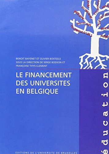 Cover for Le financement des universites en Belgique