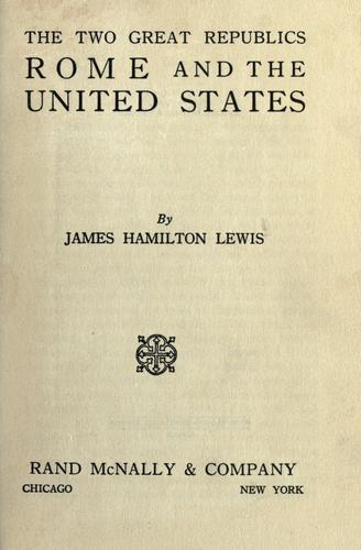 Cover for The two great republics