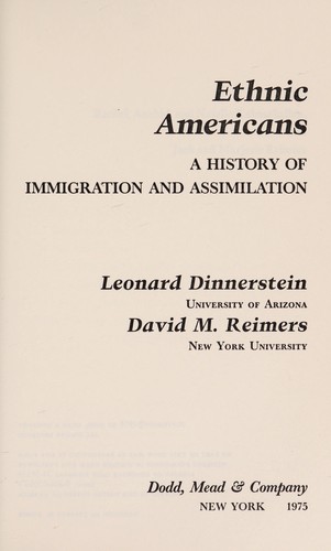 Cover for Ethnic Americans