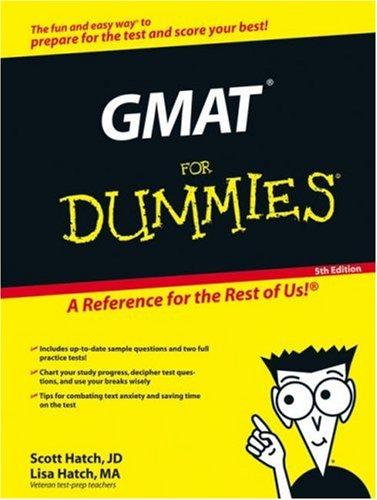 Cover for GMAT For Dummies (Gmat for Dummies)