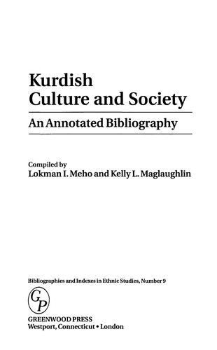 Cover for Kurdish Culture and Society