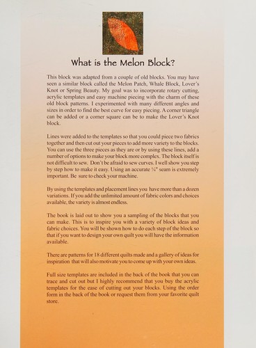 Cover for The Melon Block