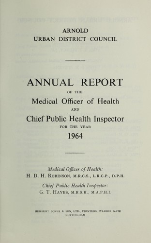 Cover for [Report 1964]