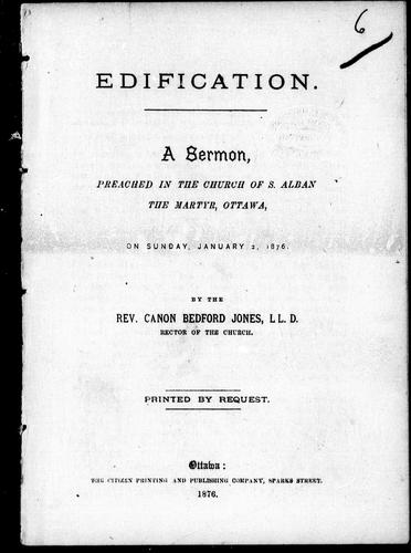 Cover for Edification