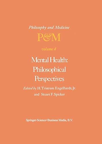 Cover for Mental Health : Philosophical Perspectives