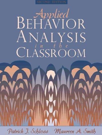 Cover for Applied behavior analysis in the classroom