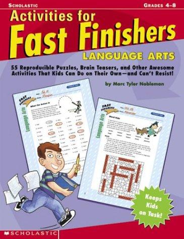 Cover for Activities For Fast Finishers: Language Arts