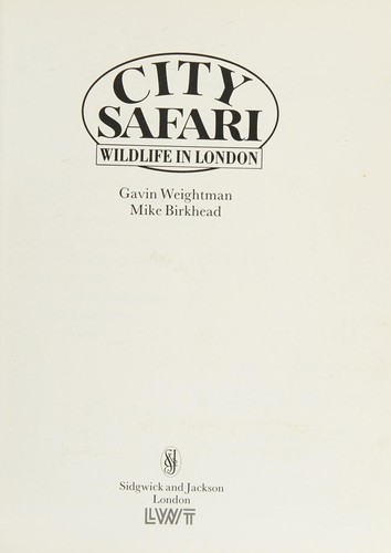 Cover for City Safari