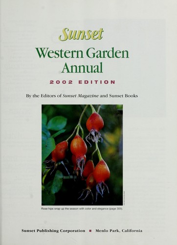 Cover for Western Garden Annual