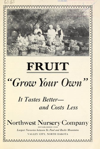 Cover for Fruit, grow your own, it tastes better and costs less