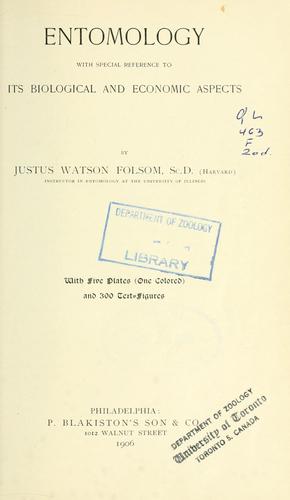 Cover for Entomology