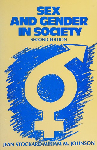 Cover for Sex and gender in society