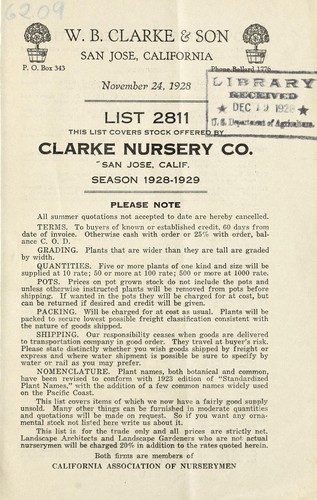 Cover for List 2811