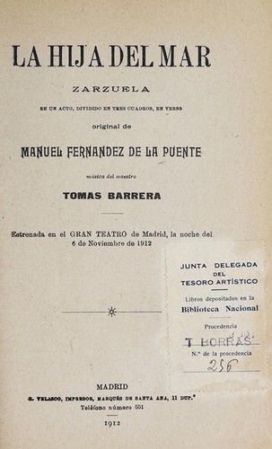 Cover for La hija del mar