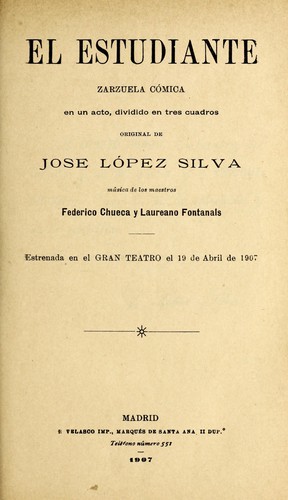 Cover for El estudiante