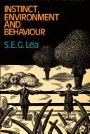 Cover for Instinct, environment, and behaviour